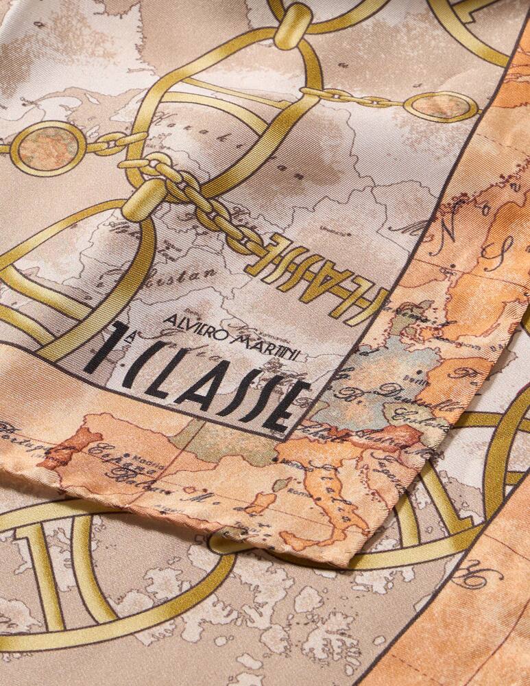 rinascente Alviero Martini Geo chain scarf 70x71