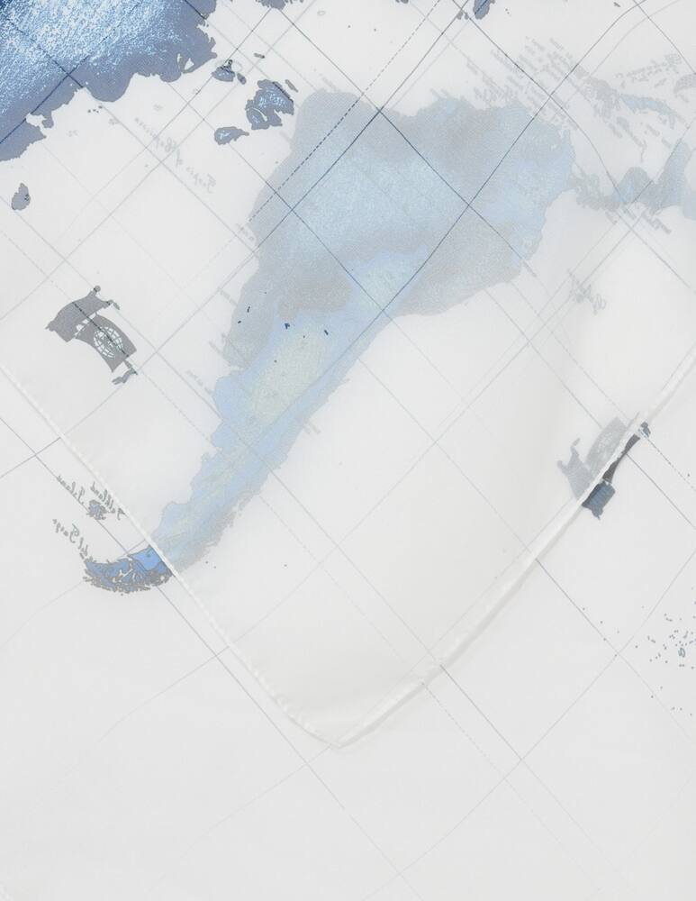 rinascente Alviero Martini Atlas print foulard