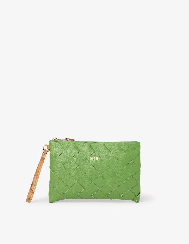 Alviero Martini Prima Classe Woven leather clutch - picture 1