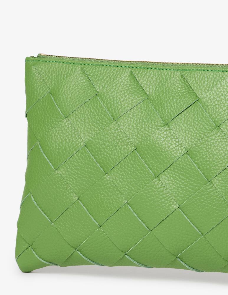 rinascente Alviero Martini Woven leather clutch