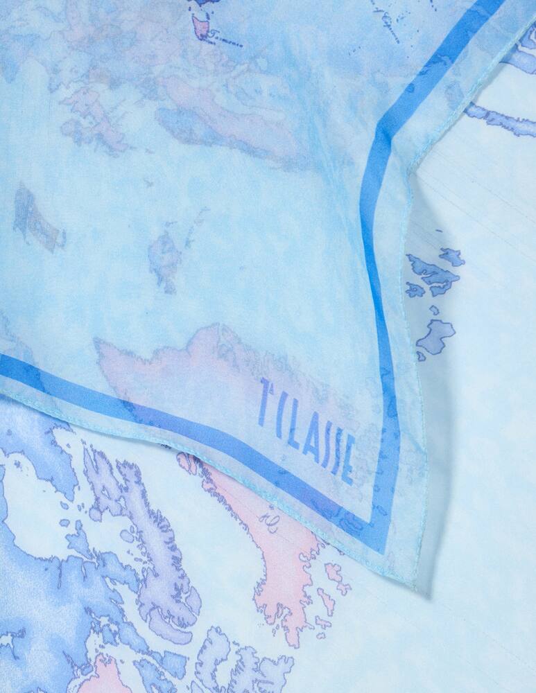 rinascente Alviero Martini Map print foulard