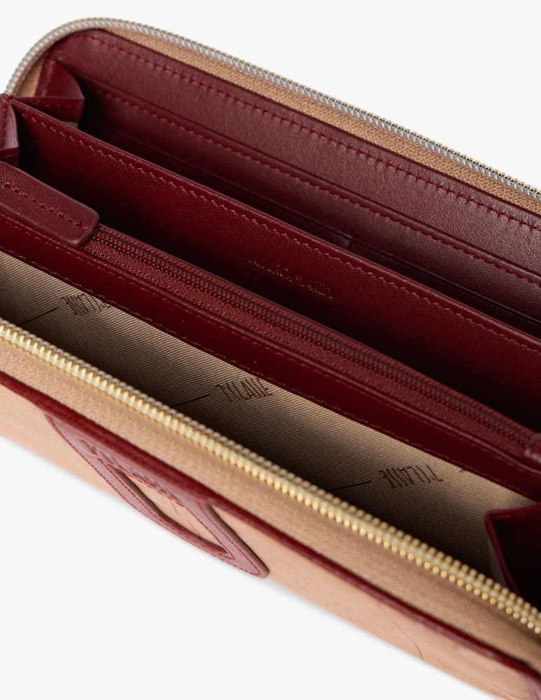 rinascente Alviero Martini Map print ziparound wallet