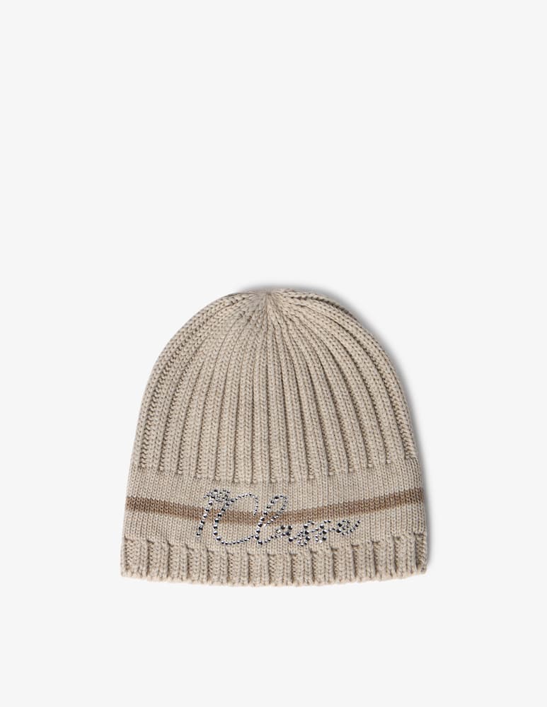 rinascente Alviero Martini Logo strass beanie