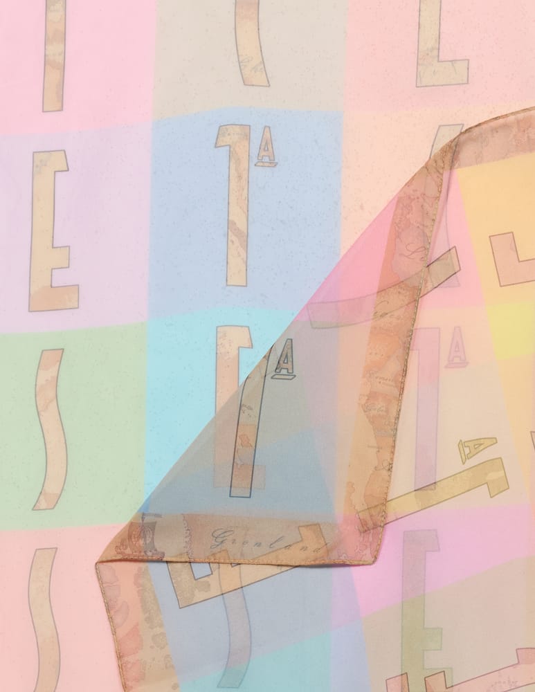 rinascente Alviero Martini Prima Classe Checked logo square scarf