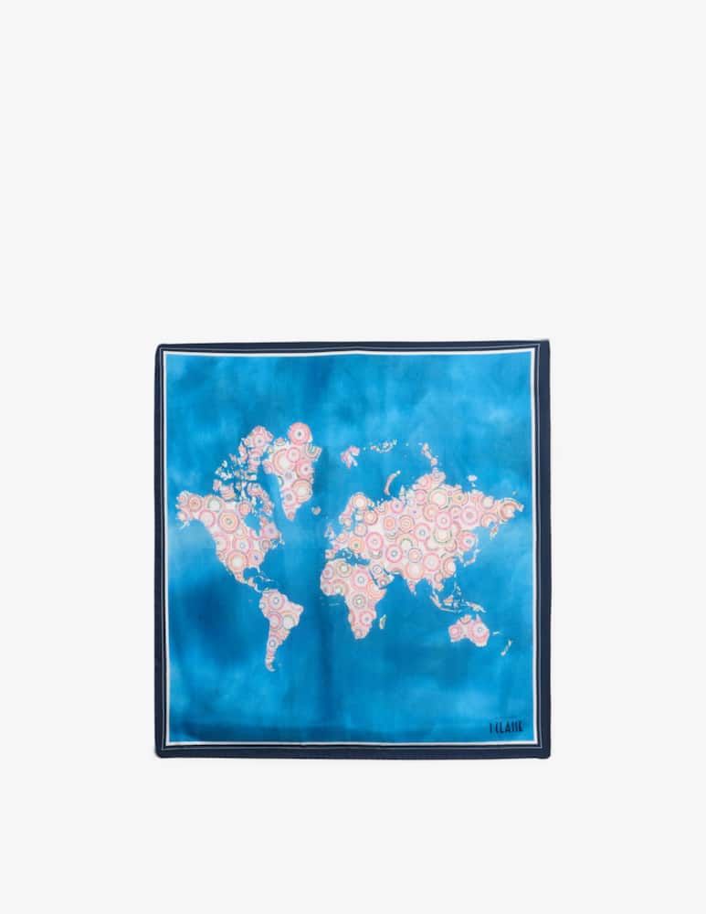 rinascente Alviero Martini Prima Classe Foulard in seta con stampa