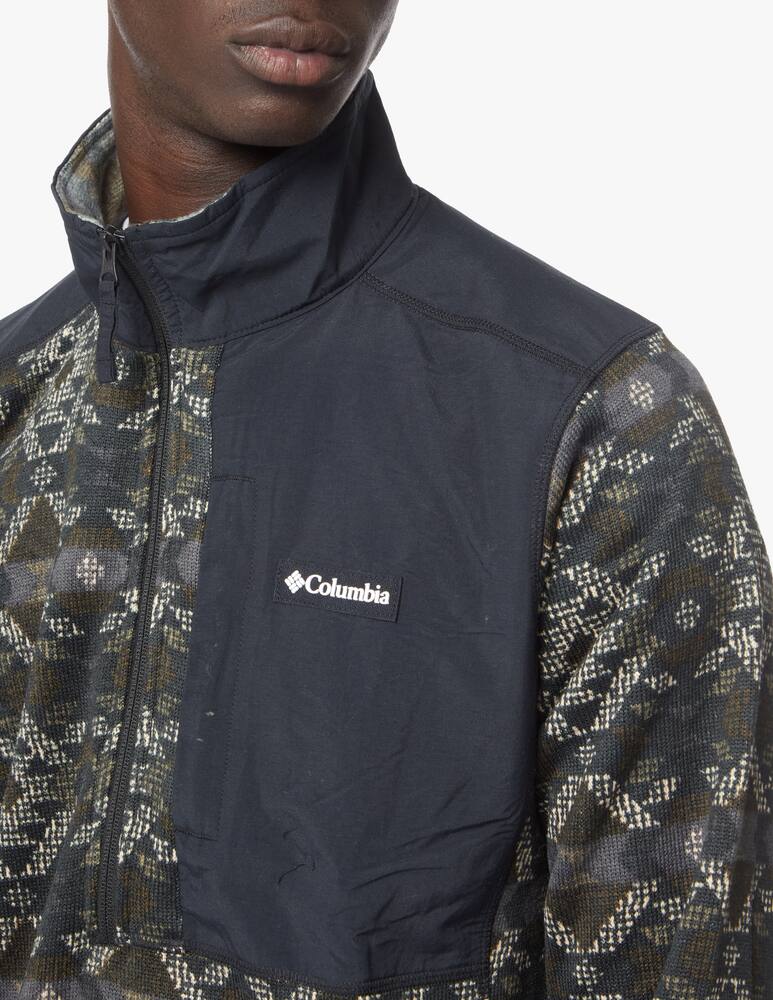 rinascente Columbia Maglia girocollo mezza zip con tsca geo print