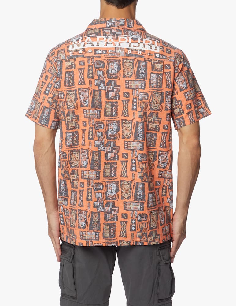 rinascente Napapijri Camicia napali manica corta fantasia tribe