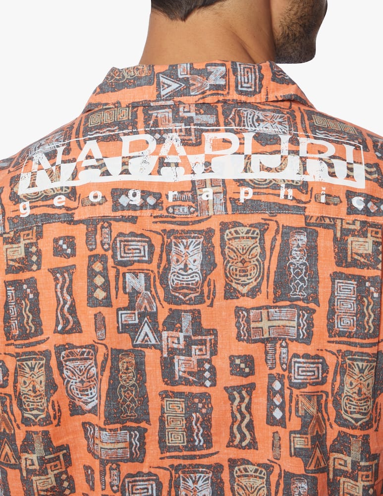 rinascente Napapijri Camicia napali manica corta fantasia tribe