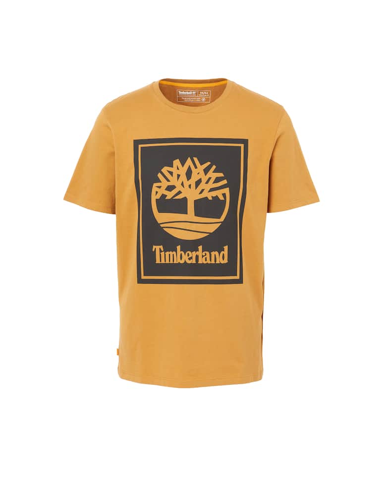 Timberland Stack logo tee regular - yellow - picture 1 Timberland Stack logo tee regular - yellow - picture 1