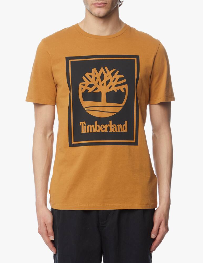 Timberland Stack logo tee regular - yellow - picture 4 Timberland Stack logo tee regular - yellow - picture 4