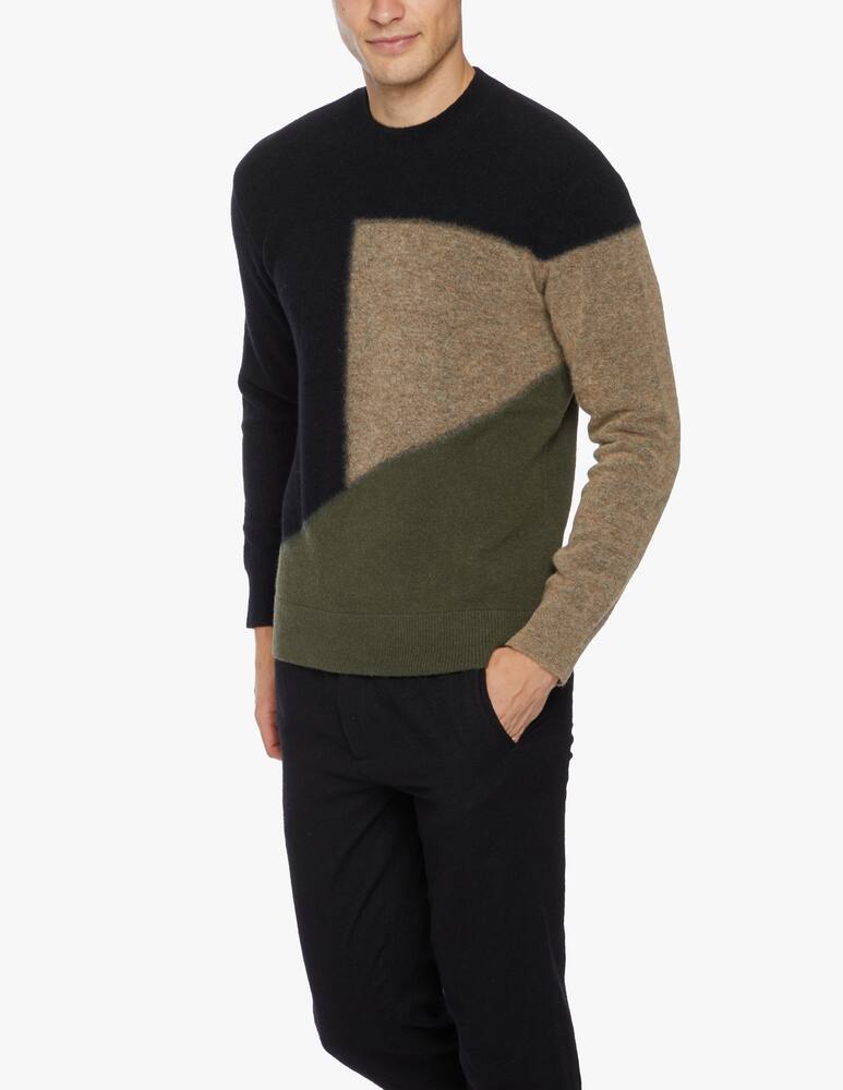 rinascente Zegna Maglione girocollo color block alpaca