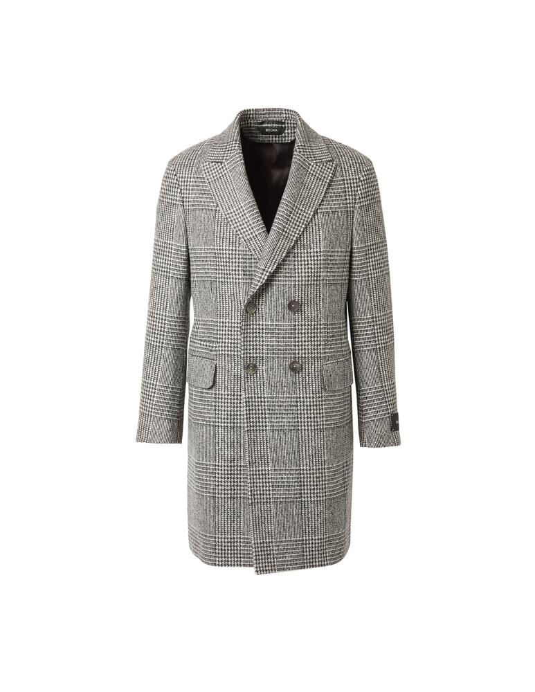 rinascente Z Zegna Cappotto monopetto con grafica macro galles