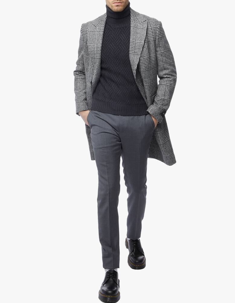 rinascente Z Zegna Cappotto monopetto con grafica macro galles