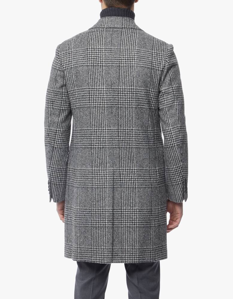 rinascente Z Zegna Cappotto monopetto con grafica macro galles