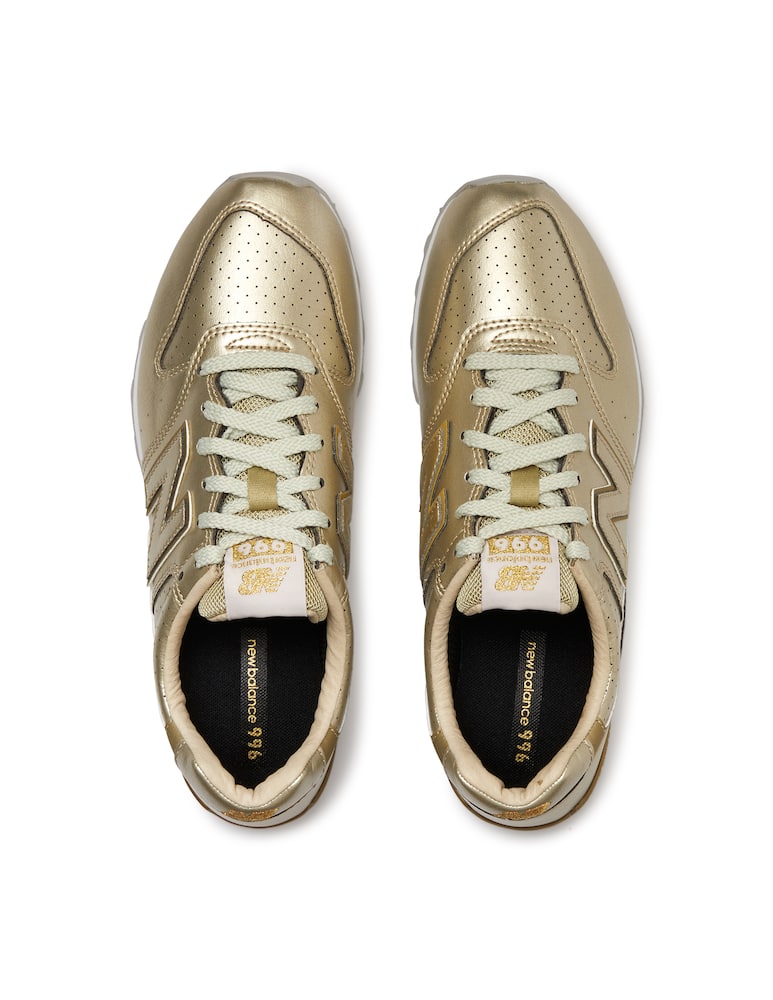 rinascente New Balance Sneakers basse WL996 in pelle metallizzzata traforata