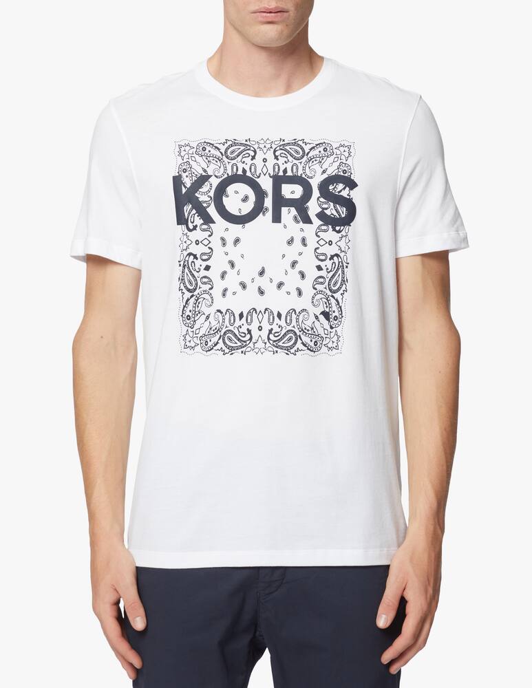 rinascente Michael Kors Maglietta girocollo bandana block logo