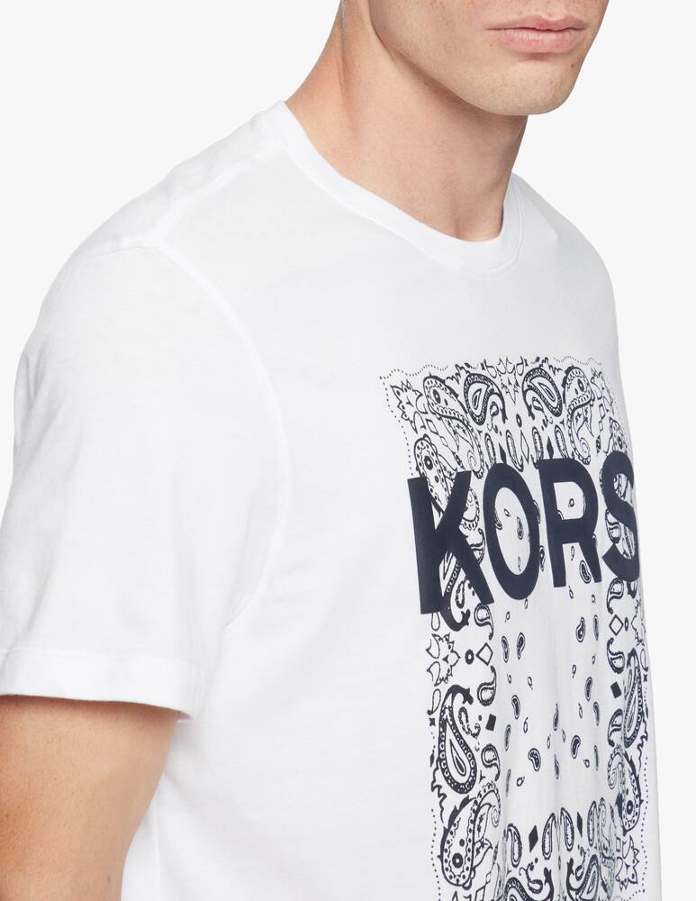 rinascente Michael Kors Maglietta girocollo bandana block logo