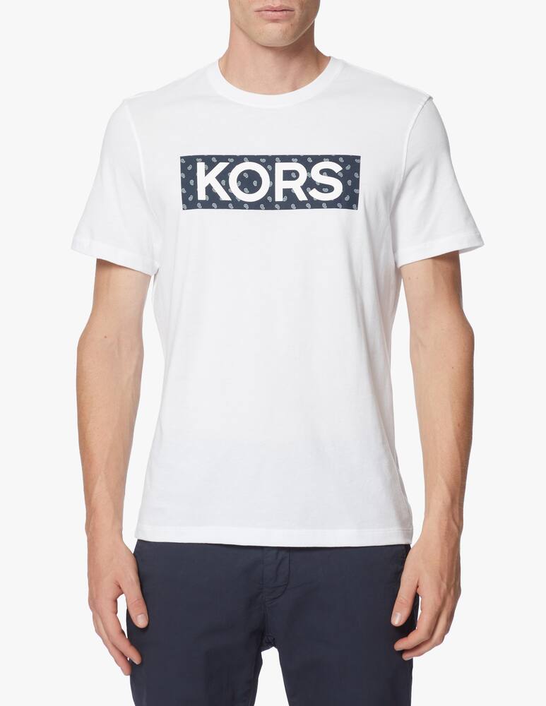 rinascente Michael Kors Logo paisley box t-shirt