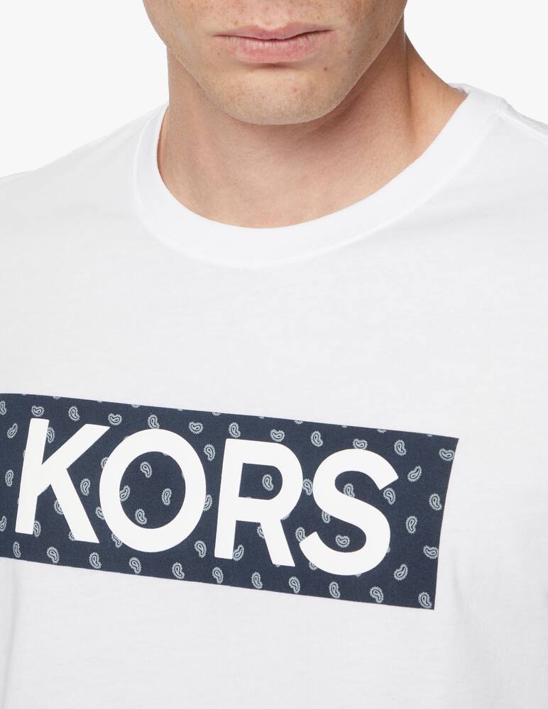 rinascente Michael Kors Logo paisley box t-shirt