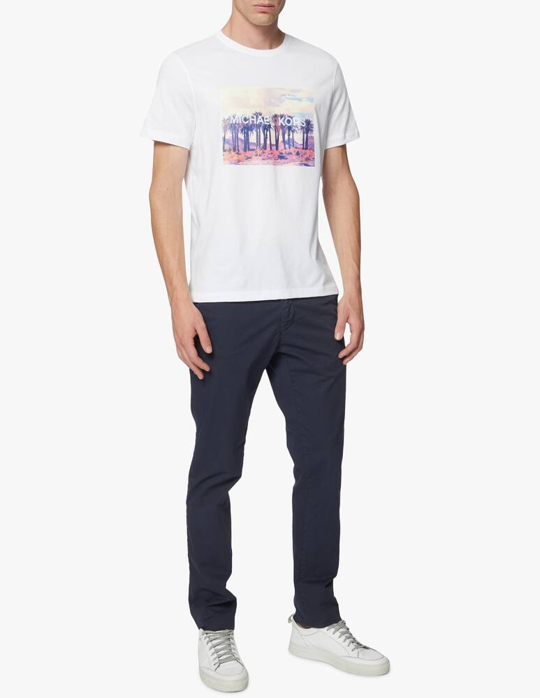 rinascente Michael Kors Palms print logo t-shirt