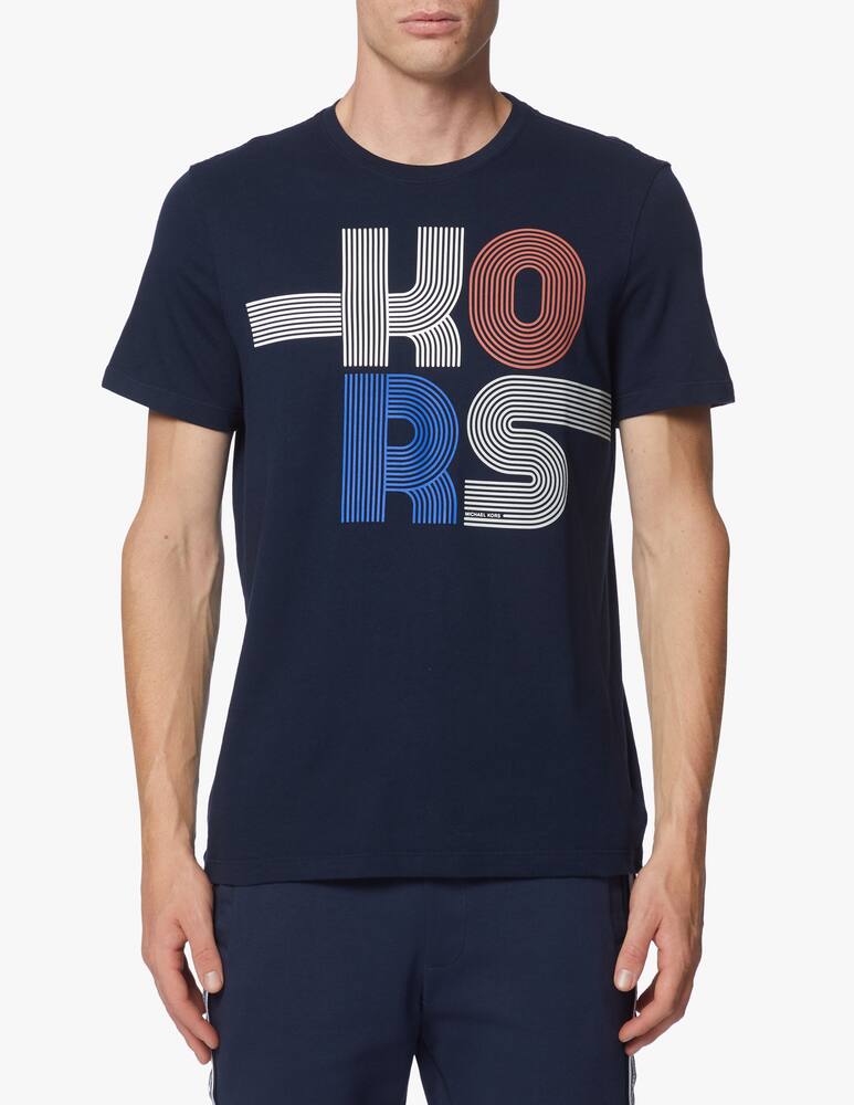 rinascente Michael Kors Maglietta girocollo con logo gommato