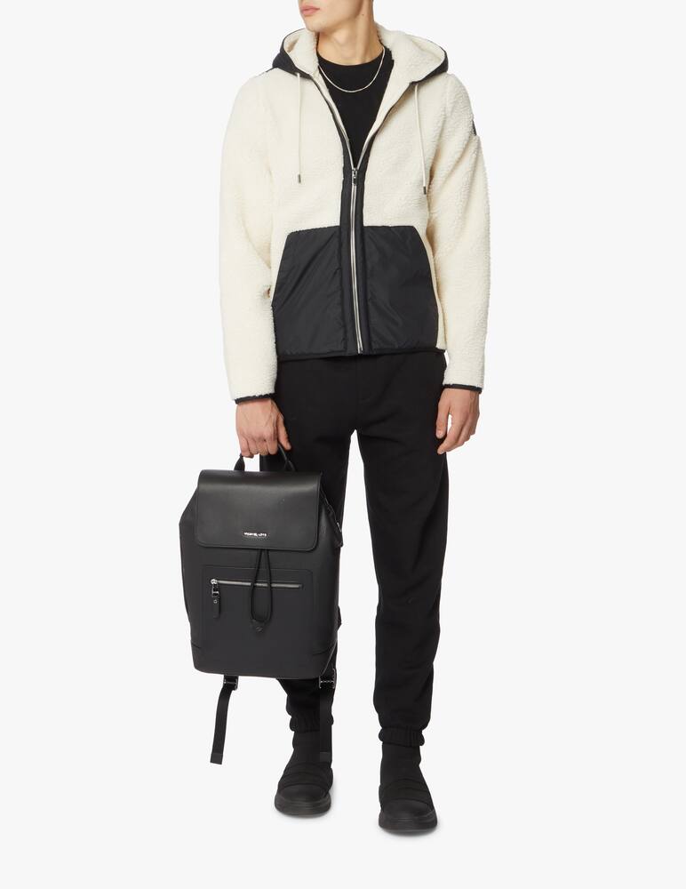 rinascente Michael Kors Sherpa fzip hoodie with nylon details