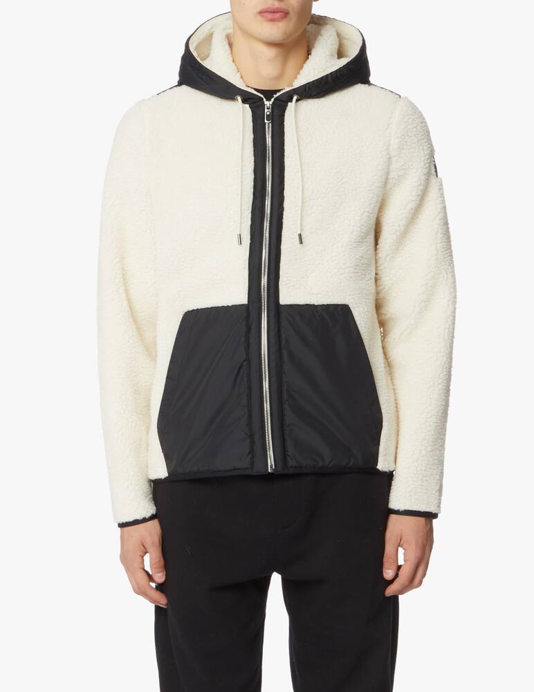 rinascente Michael Kors Sherpa fzip hoodie with nylon details