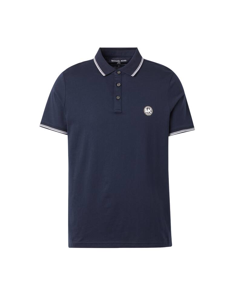 rinascente Michael Kors Short sleeve polo logo globe - blue