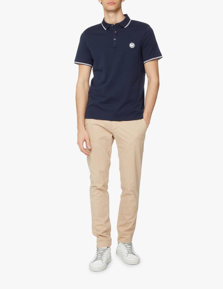 rinascente Michael Kors Short sleeve polo logo globe - blue