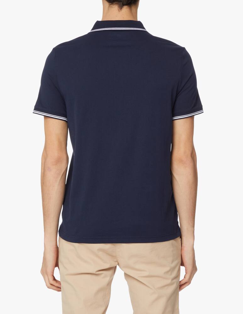 rinascente Michael Kors Short sleeve polo logo globe - blue