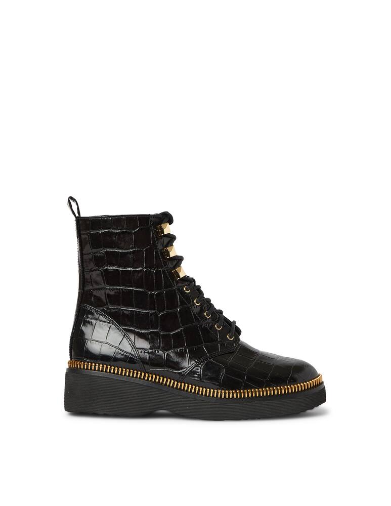 rinascente Michael Michael Kors Anfibio haskell in pelle stampa coccodrillo