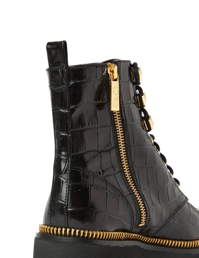 rinascente Michael Michael Kors Anfibio haskell in pelle stampa coccodrillo