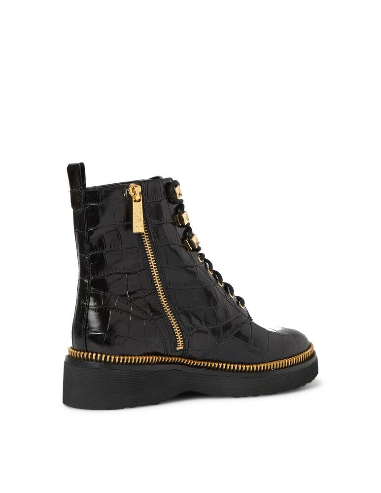 rinascente Michael Michael Kors Anfibio haskell in pelle stampa coccodrillo