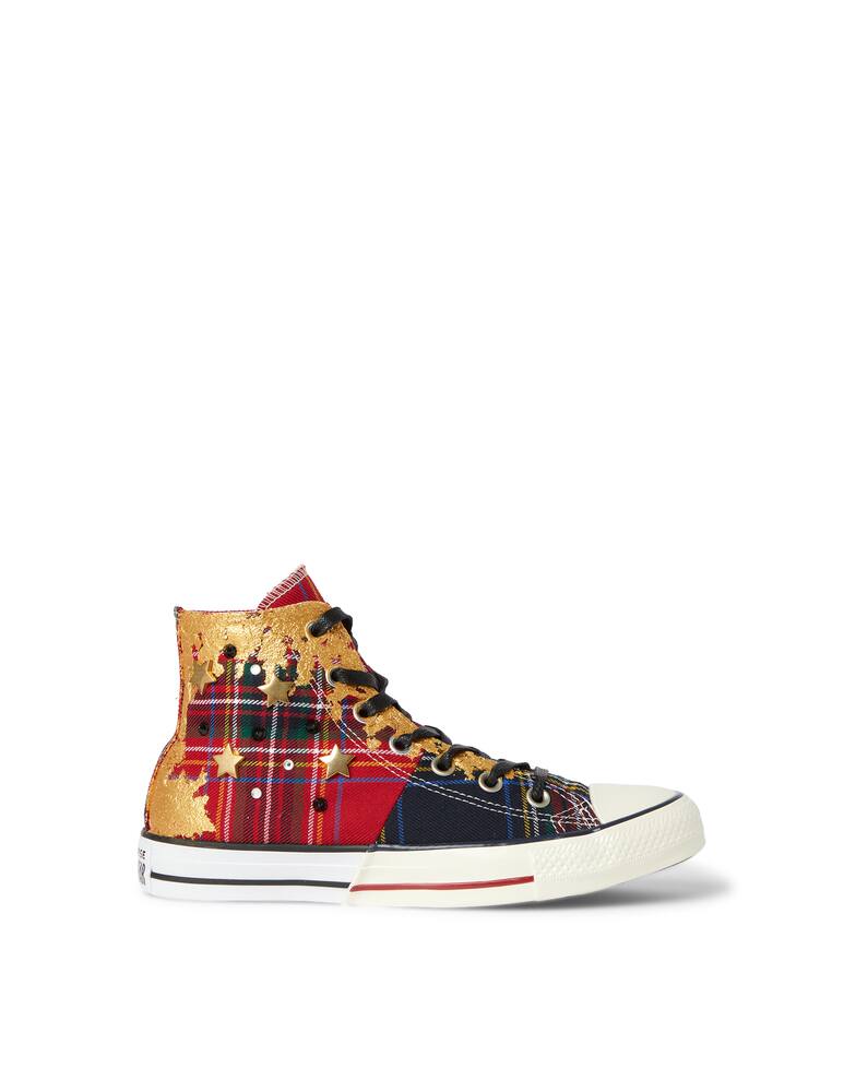 rinascente Converse Ctas limited tartan studded high top sneakers