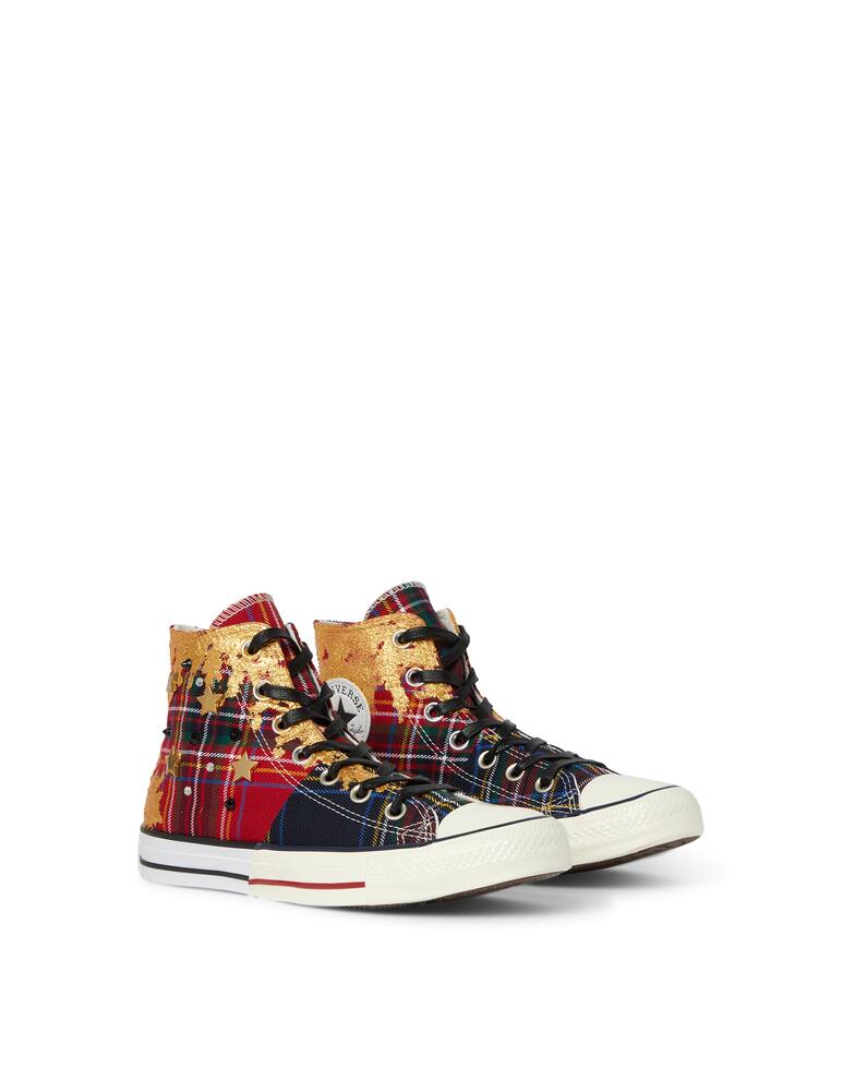rinascente Converse Ctas limited tartan studded high top sneakers