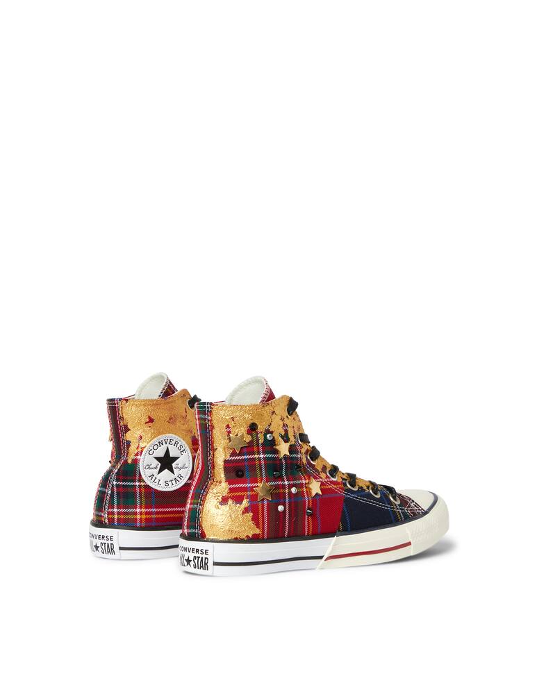 rinascente Converse Ctas limited tartan studded high top sneakers
