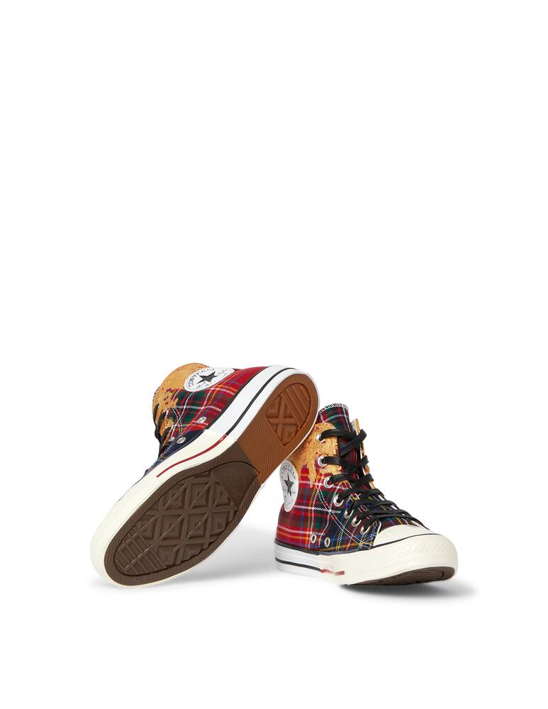 rinascente Converse Ctas limited tartan studded high top sneakers