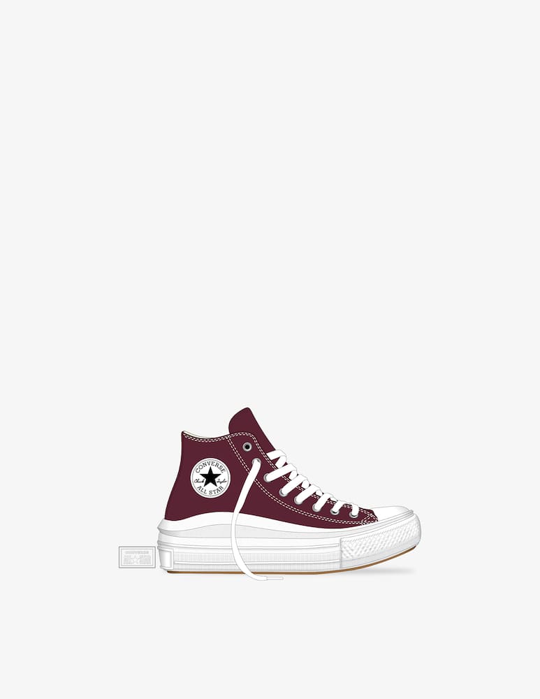 rinascente Converse Sneakers alte Move - Bordeaux