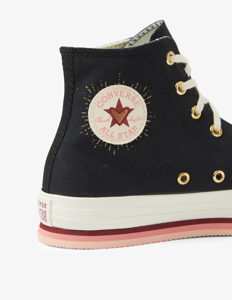 rinascente Converse Sneakers alte chuck taylor all star lift platform hearts