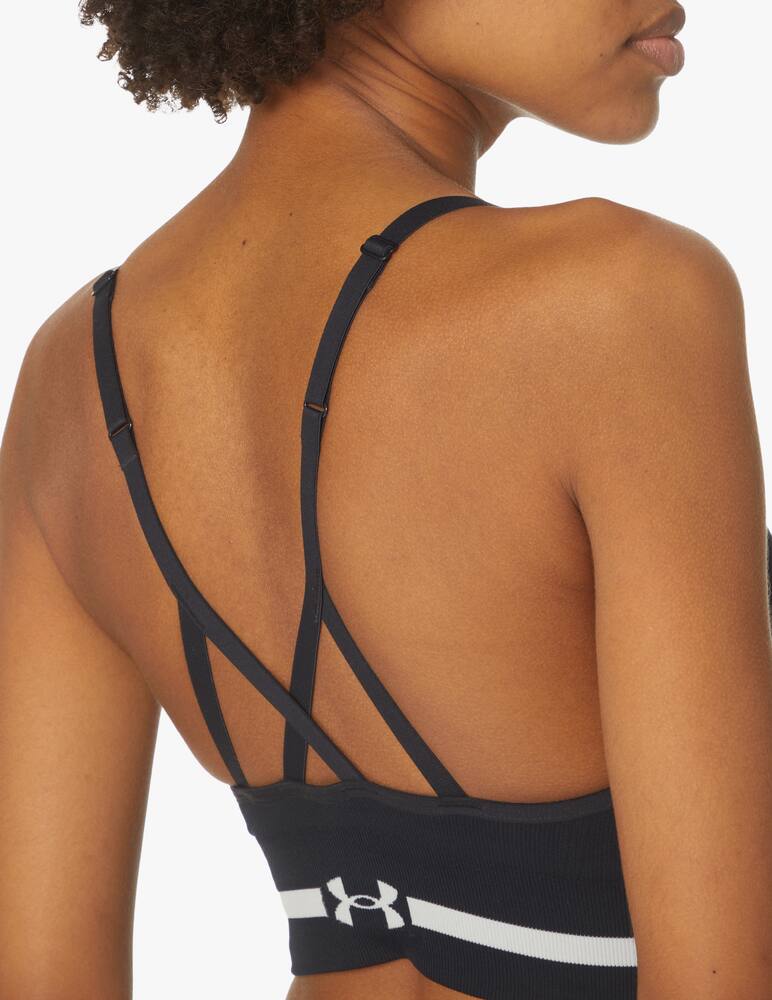 rinascente Under Armour Reggiseno sportivo Seamless Low Long Heather - nero