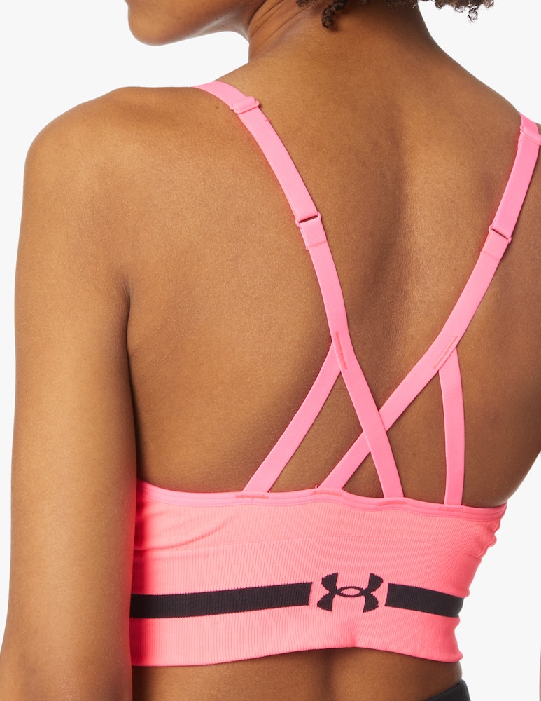 rinascente Under Armour Seamless Low Long Heather sports bra - pink