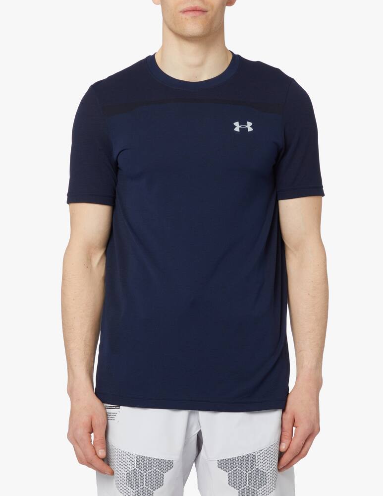 Under Armour Seamless basic t-shirt - blue - picture 1 Under Armour Seamless basic t-shirt - blue - picture 1