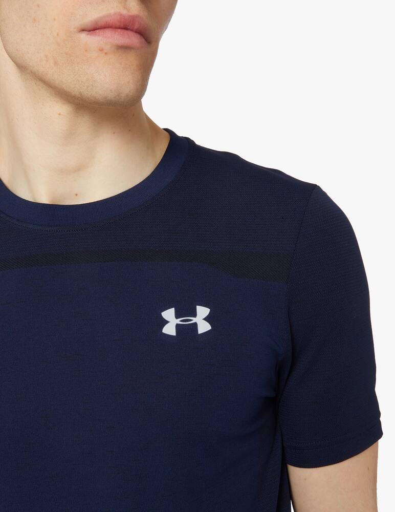 Under Armour Seamless basic t-shirt - blue - picture 4 Under Armour Seamless basic t-shirt - blue - picture 4