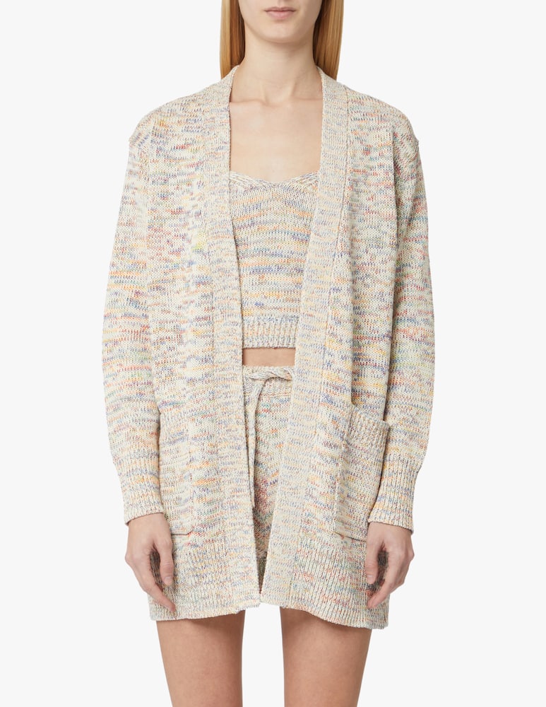 Apparis Cardigan maxi in cashmere vegano - beige - immagine 1 Apparis Cardigan maxi in cashmere vegano - beige - immagine 1