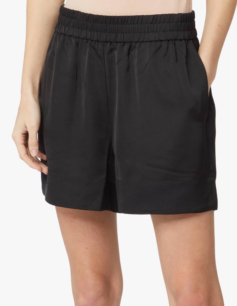 rinascente Apparis Pantaloncini in seta vegan - nero