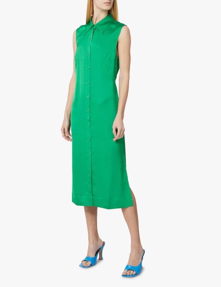 Apparis Abito mini senza maniche in seta vegana - verde - immagine 1 Apparis Abito mini senza maniche in seta vegana - verde - immagine 1