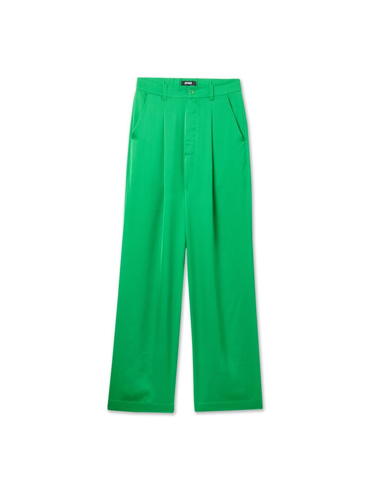 Apparis Pantaloni a palazzo in seta vegana - verde - immagine 5 Apparis Pantaloni a palazzo in seta vegana - verde - immagine 5