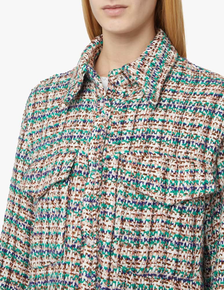 rinascente Apparis Tweed overshirt jacket - green