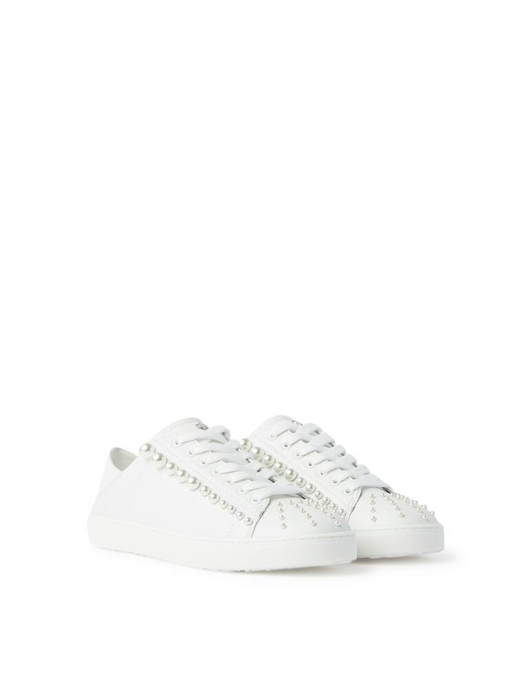 rinascente Stuart Weitzman Goldie Convertible Pearl low-top sneakers - white