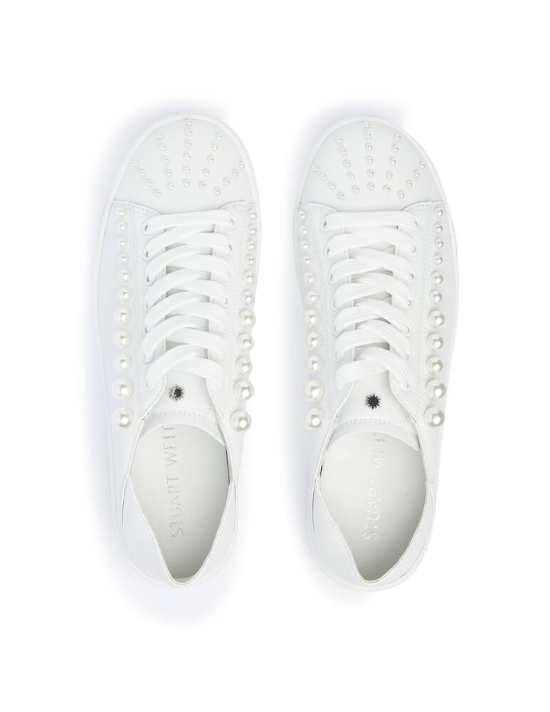 rinascente Stuart Weitzman Goldie Convertible Pearl low-top sneakers - white